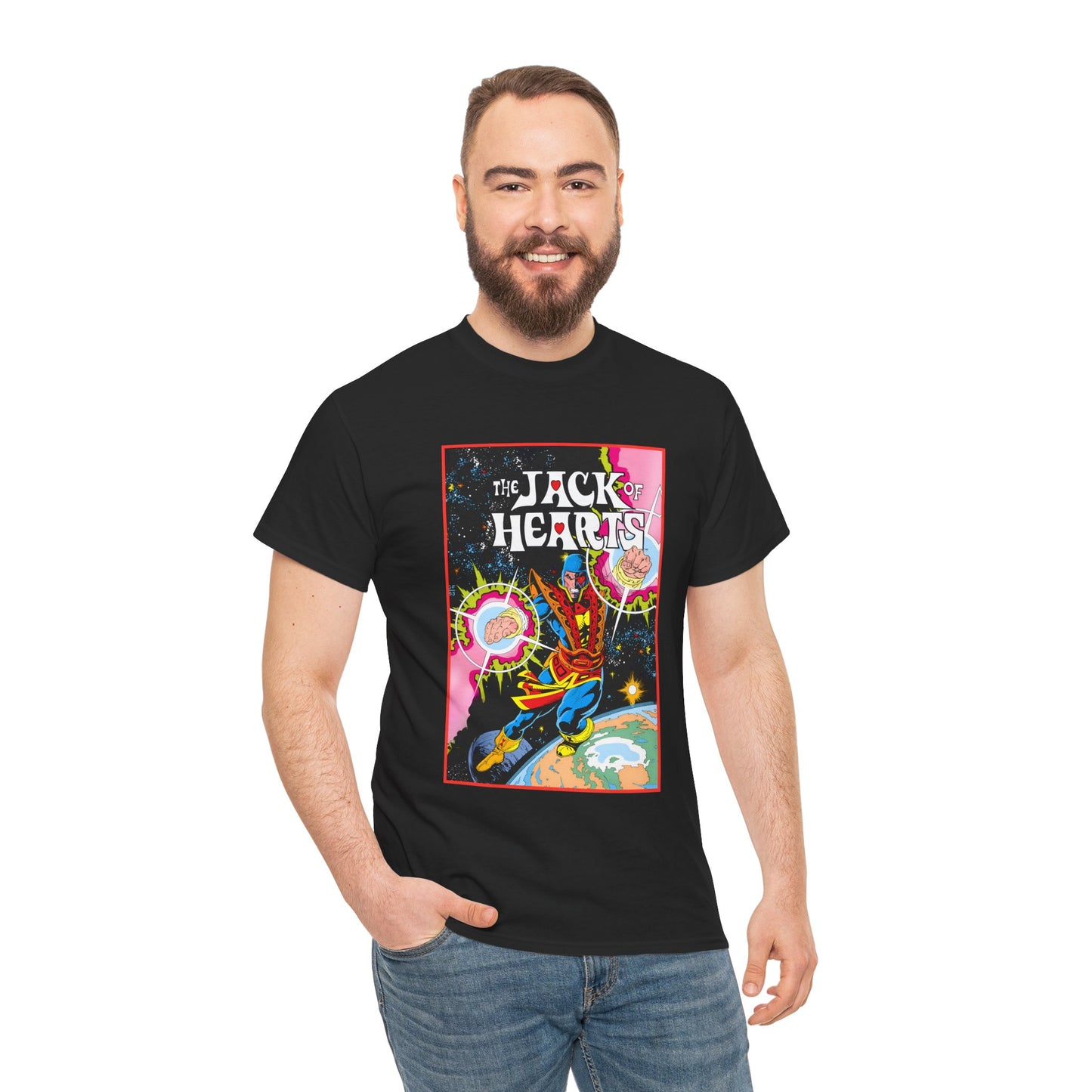 Jack of Hearts T-Shirt - Marvel Comics - Avengers Member - She-Hulk Beau - Zero Fluid - Popular 80s Character