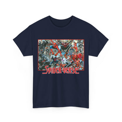 Spider-Verse T-Shirt - Arthur Adams Art - Spider-Man, Venom, Spider-Man 2099, Miles Morales, Spider-Woman - Marvel Comics