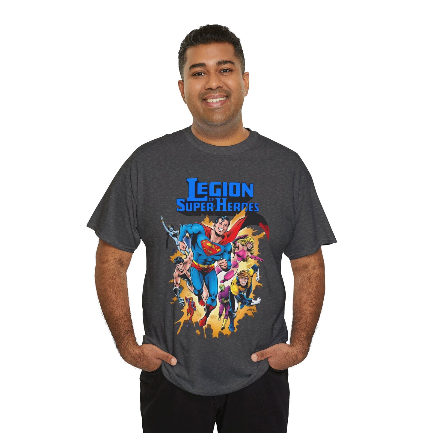 Superboy & Legion of Super-Heroes T-Shirt - Joe Staton Art - DC Comics