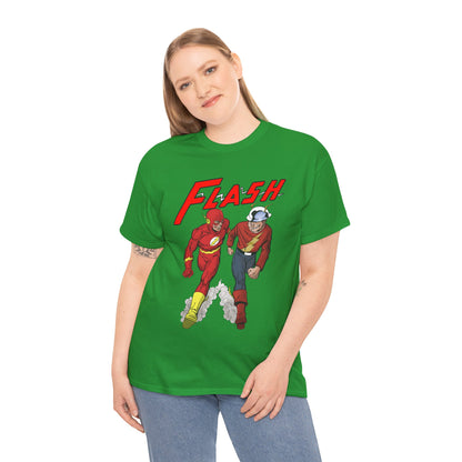 Flash T-Shirt - John Byrne - Barry Allen, Jay Garrick - Golden Age, Silver Age - DC Comics