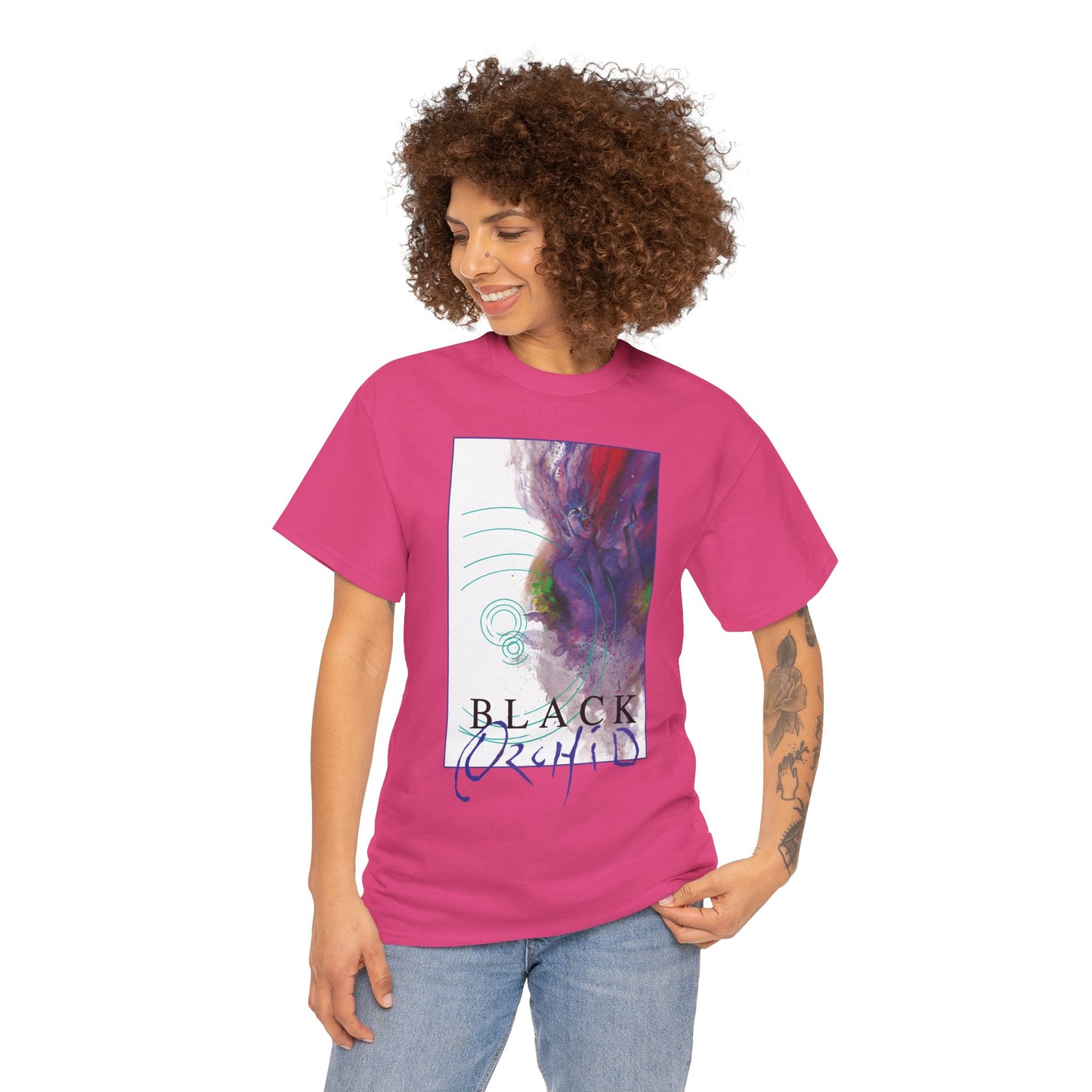 Black Orchid T-Shirt - Dave McKean Art - Neil Gaiman 1980s Story - DC/Vertigo Comics
