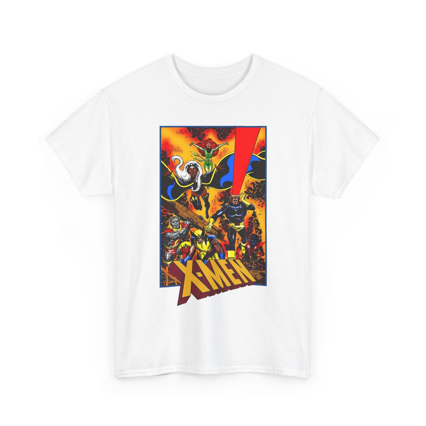 X-men T-Shirt - John Byrne Art - Phoenix, Wolverine, Cyclops, Storm, Nightcrawler, Colossus - Marvel Comics
