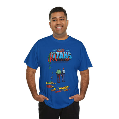 New Teen Titans T-Shirt - George Perez Art - Robin, Kid Flash Quitting - #39 Cover - DC Comics