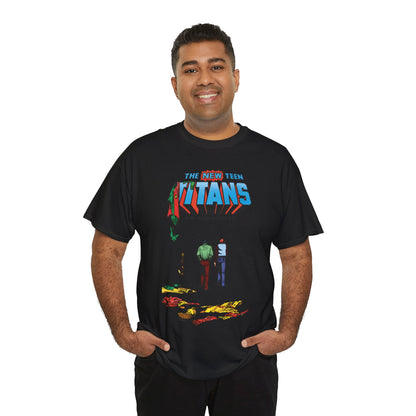 New Teen Titans T-Shirt - George Perez Art - Robin, Kid Flash Quitting - #39 Cover - DC Comics