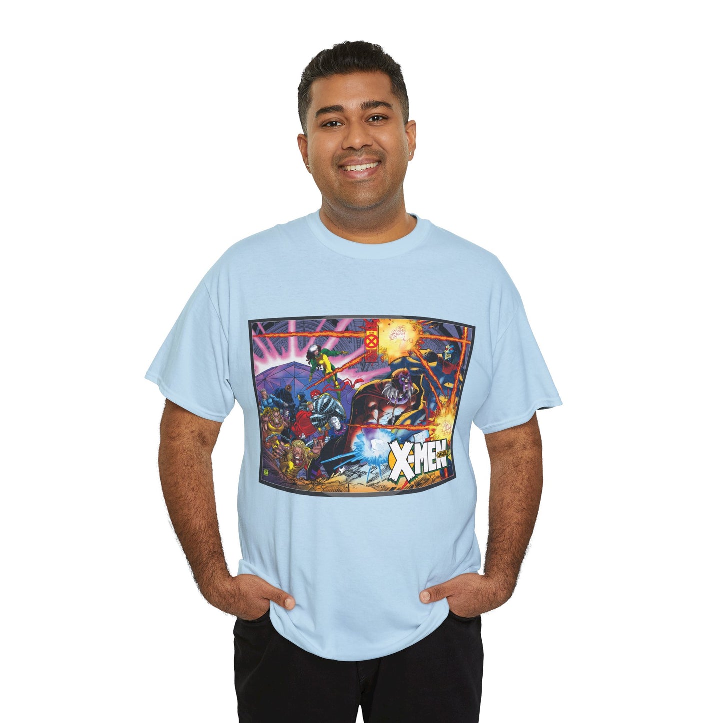 X-Men: Age of Apocalypse T-Shirt - John Romita Jr Art - Magneto, Rogue, Colossus, Quicksilver, Sabretooth, Quicksilver - Omega - Marvel Comics