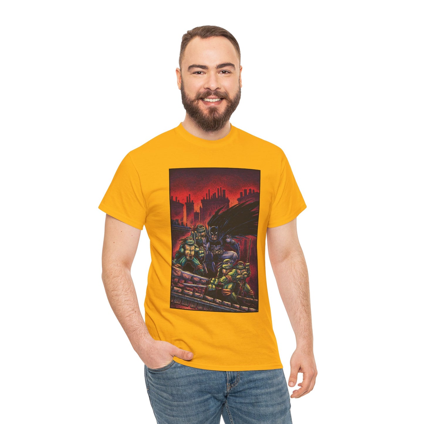 Batman & Teenage Mutant Ninja Turtles T-Shirt - Kevin Eastman Art - TNMT - DC Comics