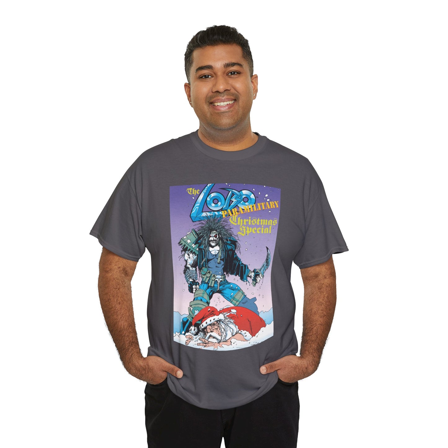 Lobo Paramilitary Christmas Special T-Shirt - Simon Bisley Art - DC Comics