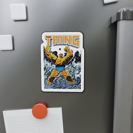 The Thing Die-Cut Magnet - John Byrne Art - Fantastic Four Member - Post Secret Wars Series - Ben Grimm - Marvel Comics - 3", 4", 5", 6"