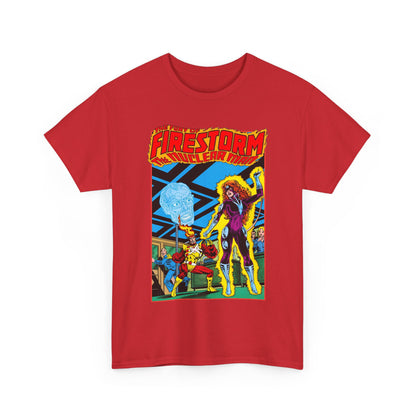 Fury of Firestorm T-Shirt - Pat Broderick Art - Vs Plastique - #7 Cover Art - DC Comics