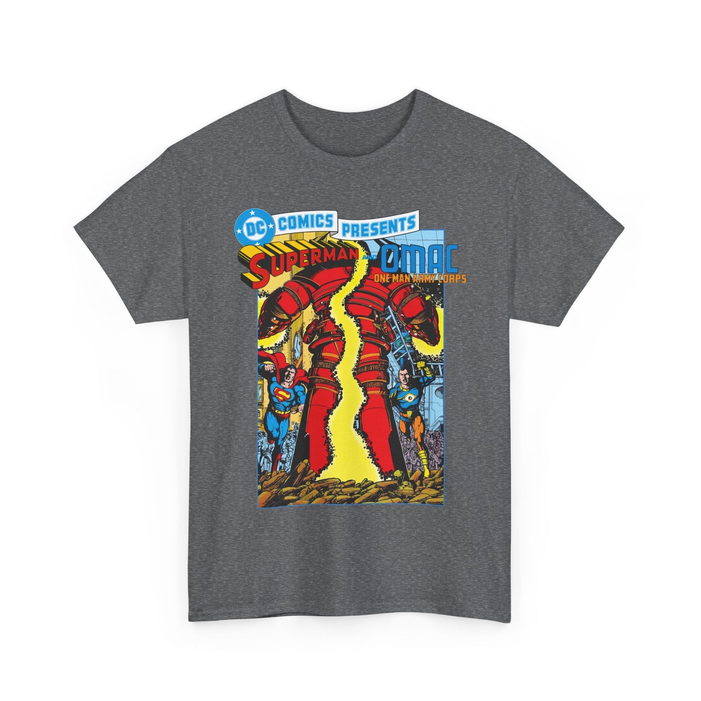 DC Comics Presents #61 T-Shirt - George Perez Art - Superman & OMAC Team-Up - DC Comics