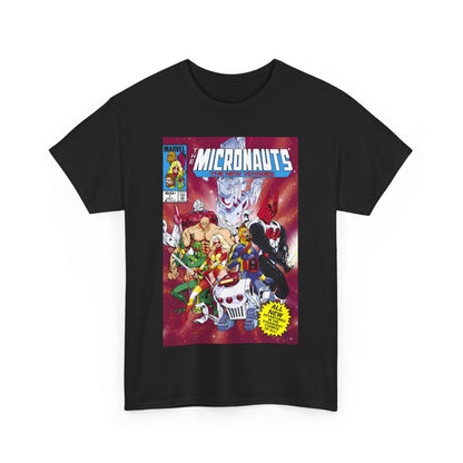 Micronauts: The New Voyages T-Shirt - Commander Arcturus Rann, Biotron, Marionette, Bug - Marvel Comics Series