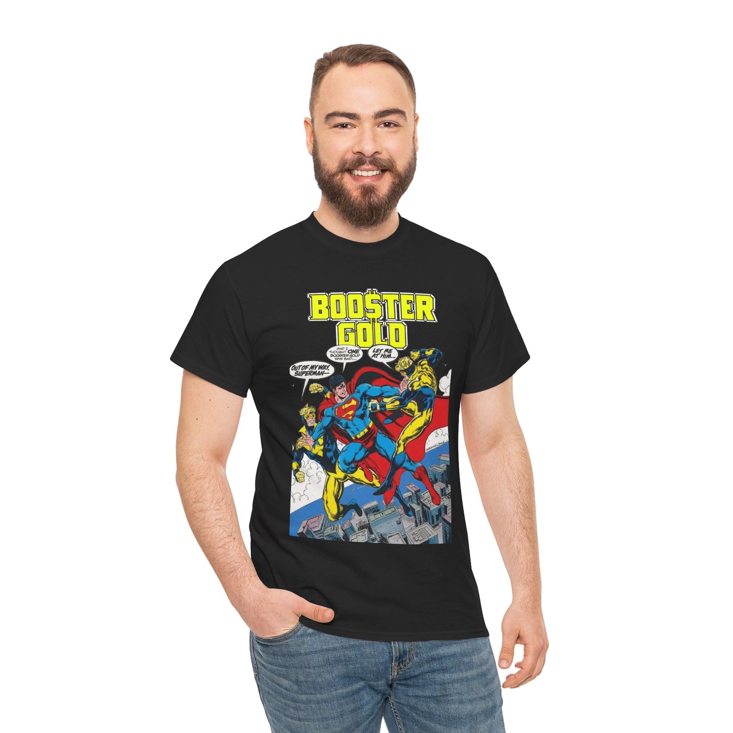 Booster Gold T-Shirt - Dan Jurgens & John Byrne Art - Superman - DC Comics