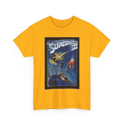 Superman III T-Shirt - Movie Poster Art - Christopher Reeve & Richard Pryor - Metropolis, Man of Steel - DC Comics