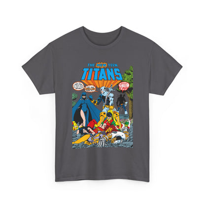New Teen Titans T-Shirt - George Perez Art - #2 Cover Art - Deathstroke & Ravager - DC Comics