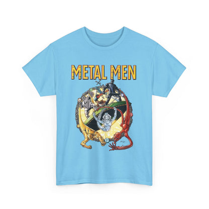 Metal Men T-Shirt - George Perez Art - DC Comics - Classic Silver Age Team - Mercury, Iron, Tin, Gold