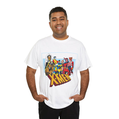 X-Men T-Shirt - Arthur Adams Art - Cyclops, Nightcrawler, Storm, Wolverine, Thunderbird, Sunfire, Banshee - Marvel Comics