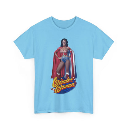 Wonder Woman T-Shirt - Lynda Carter - DC Comics - 1970s CBS TV Show - Amazons from Paradise Island