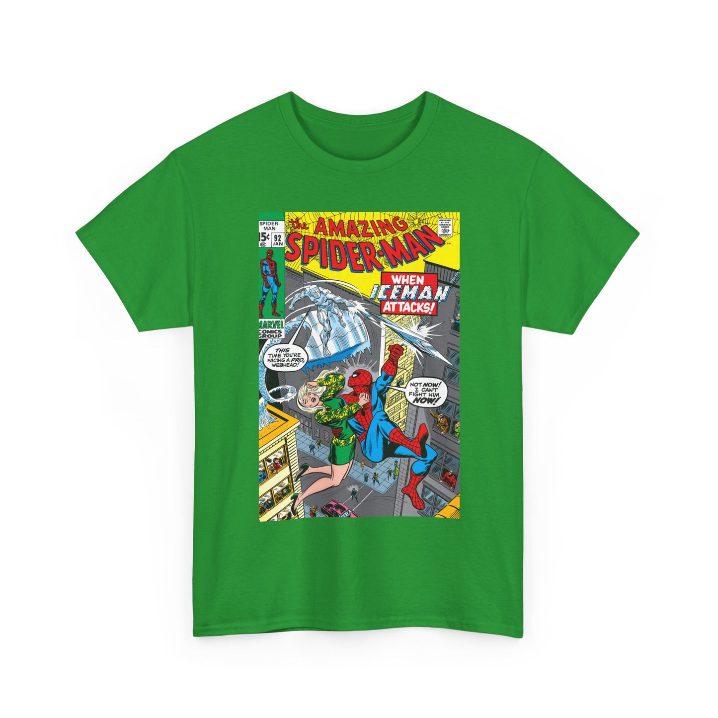 Amazing Spider-Man #92 T-Shirt - Iceman, Gwen Stacy - Marvel Comics