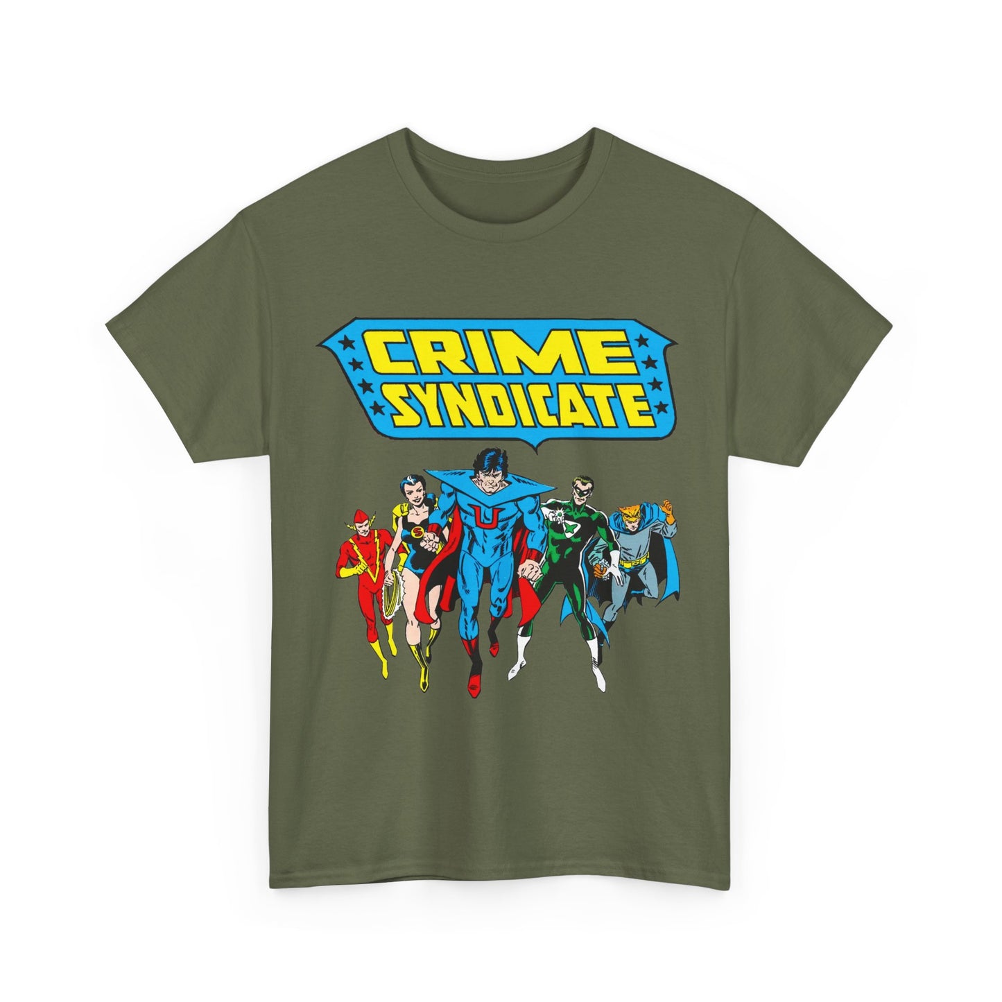 Crime Syndicate T-Shirt - Ultraman, Owlman, Superwoman, Power Ring, Johnny Quick - Earth 3 Justice League Villains - DC Comics