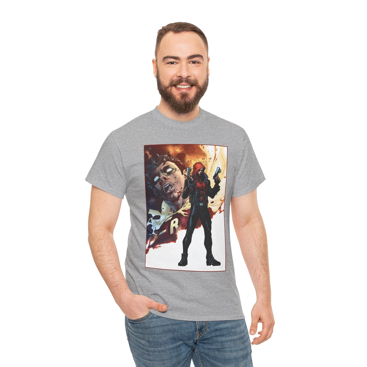 Red Hood T-Shirt - Jim Lee Art - Jason Todd, Batman Sidekick - DC Comics