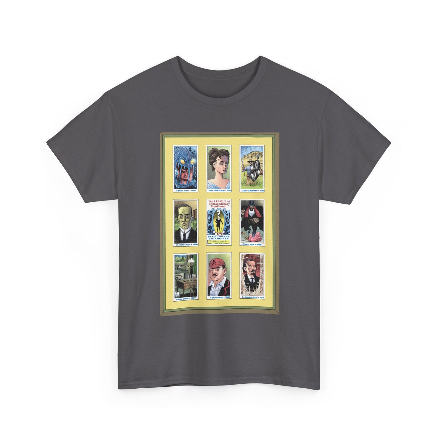 League of Extraordinary Gentlemen T-Shirt - Kevin O'Neill Art - Mina Murray, Captain Nemo, Allan Quatermain, Jekyll & Hyde - Alan Moore Story
