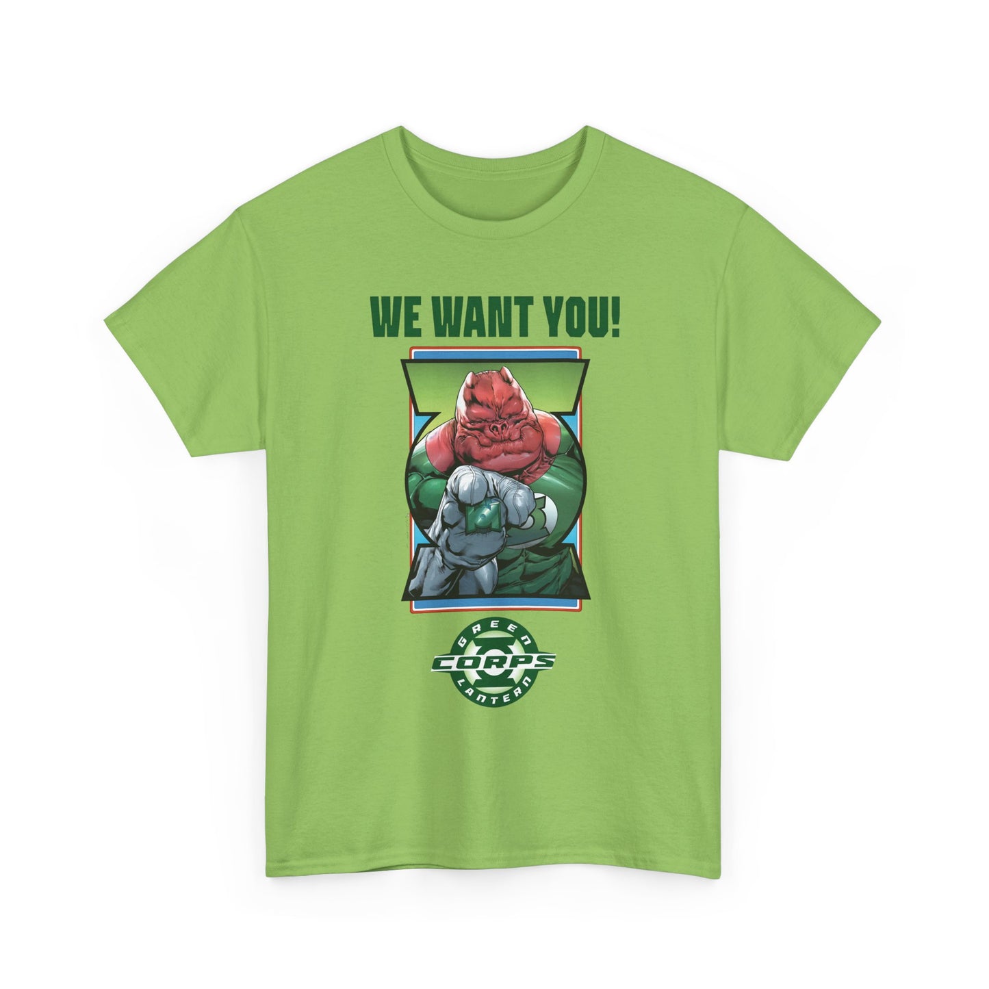 Kilowog T-Shirt - Green Lantern Corps Recruitment Poster - "We Want You!" - DC Comics