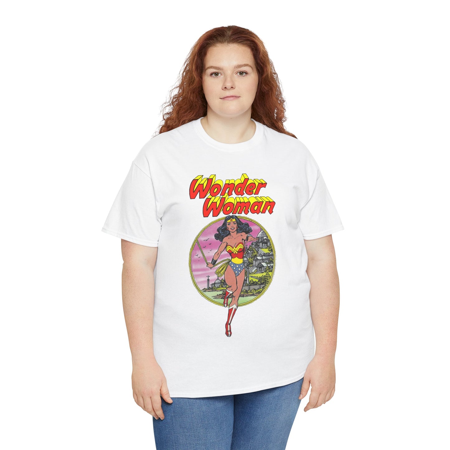 Wonder Woman T-Shirt - George Perez Art - Justice League 1980s Postcard Set - JLA Member - Diana from Themyscira - DC Comics