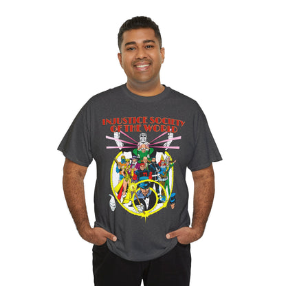 Injustice Society of America T-Shirt - George Perez Art - Justice Society/JSA Foes - Solomon Grundy, Huntress, Per Degaton, The Shade, Vandal Savage - DC Comics - Golden Age