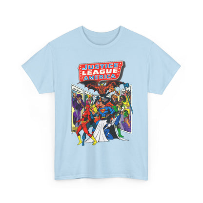 Justice League of America T-Shirt - George Perez Art - Vs Tarot Gang - DC Comics