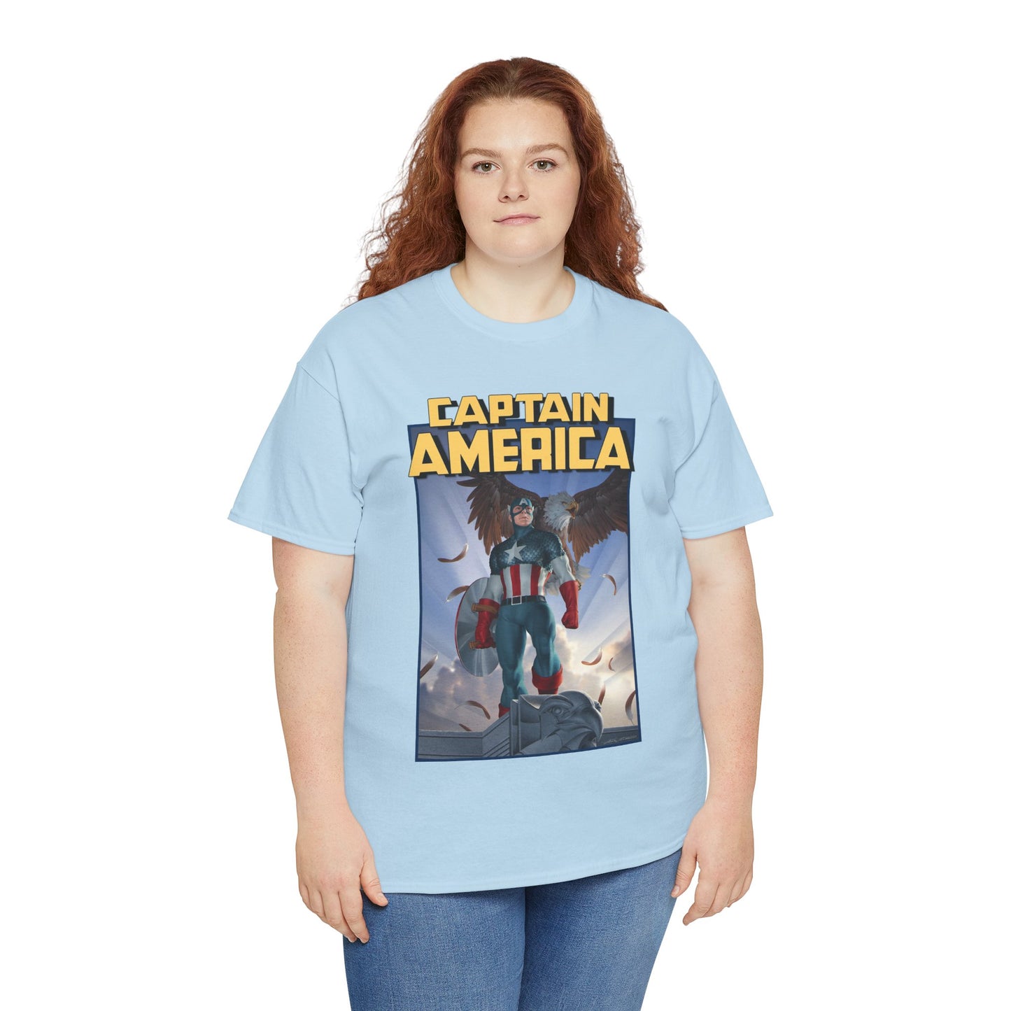 Captain America T-Shirt - Junggeun Yoon Art - Avengers Member - Marvel Comics