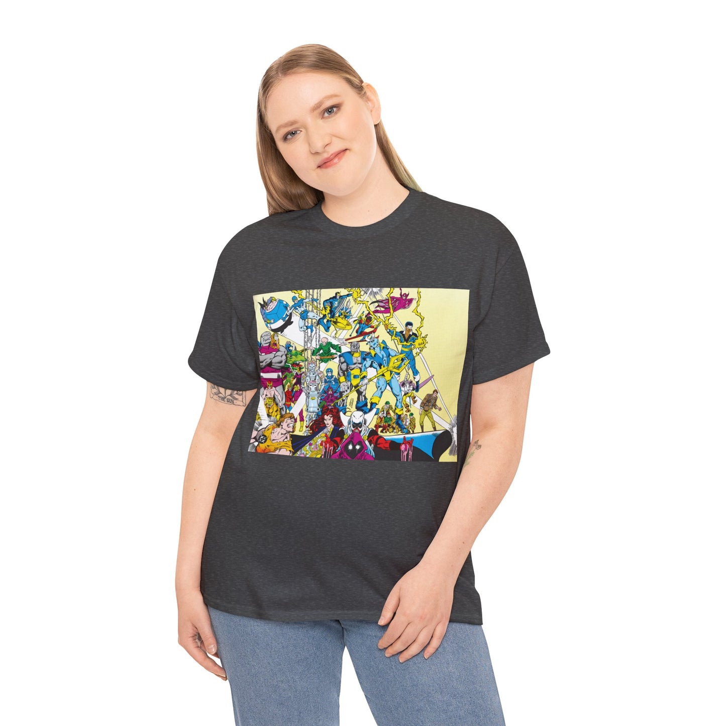Who's Who in the DC Universe T-Shirt - George Perez Art - Black Lightning, Black Orchid - #3 Cover Art - DC Comics