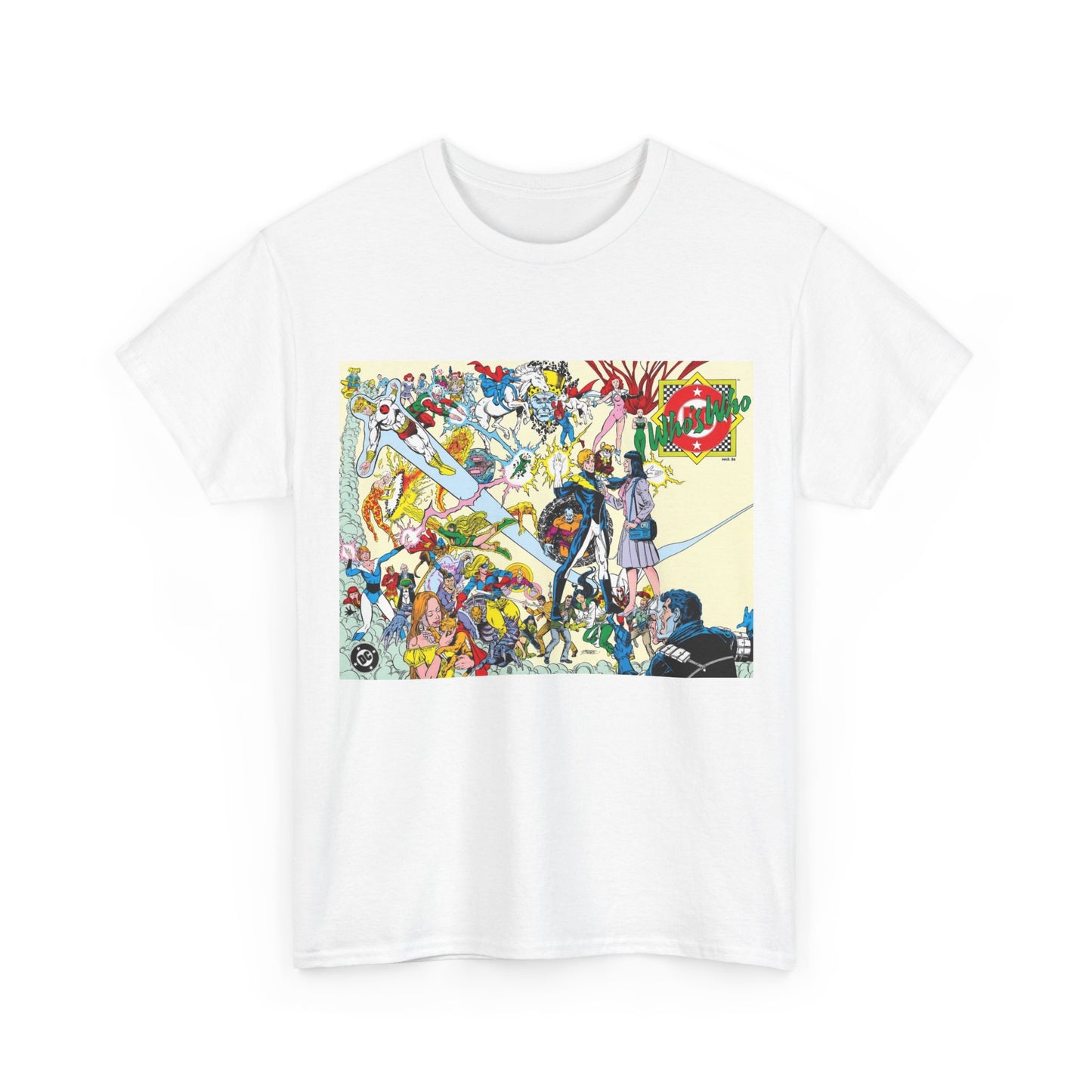 Who's Who in the DC Universe T-Shirt - George Perez Art - Lightning Lad, Lois Lane, Looker - DC Comics