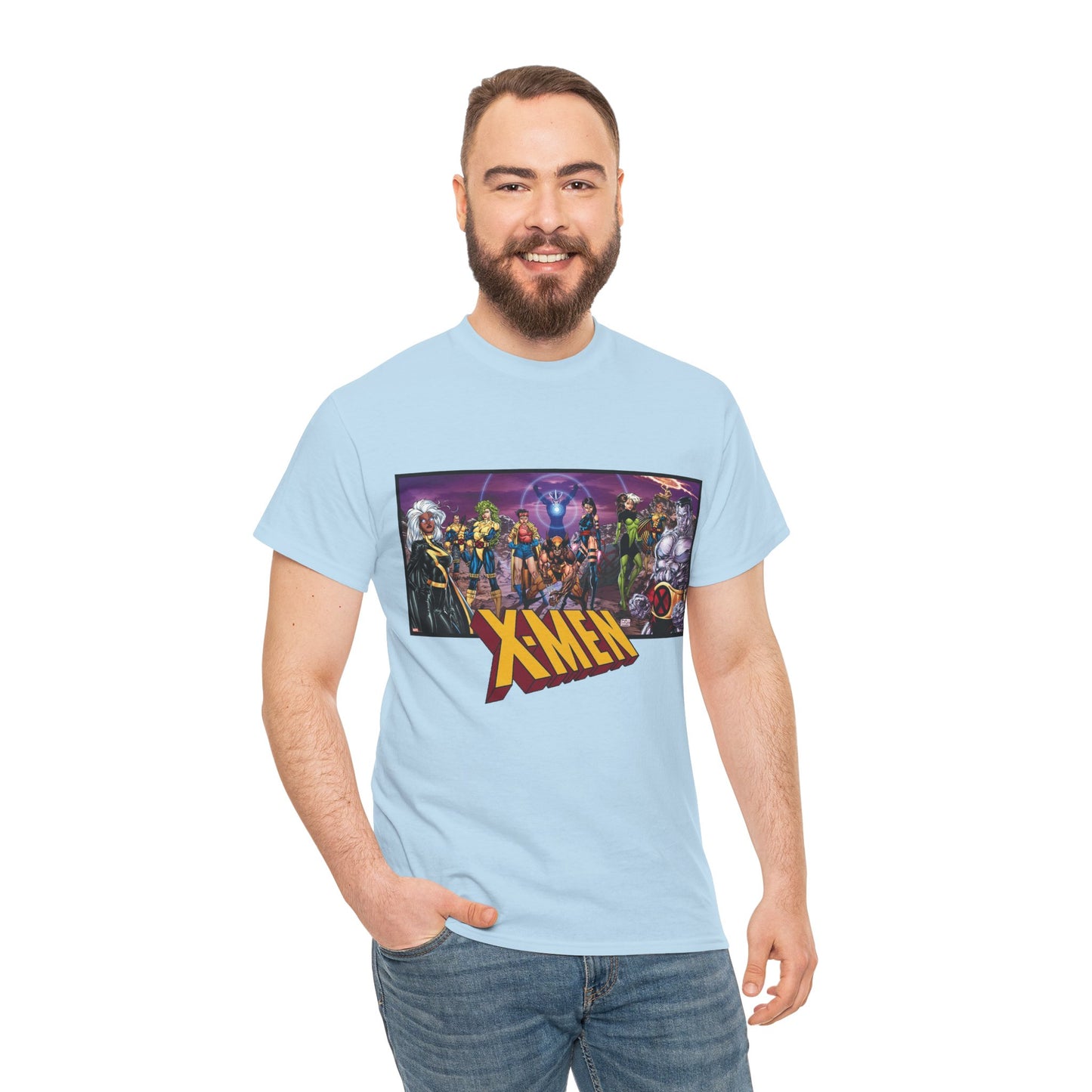 X-Men T-Shirt - Jim Lee Art - Wolverine, Storm, Colossus, Psylocke, Rogue, Forge - Marvel Comics