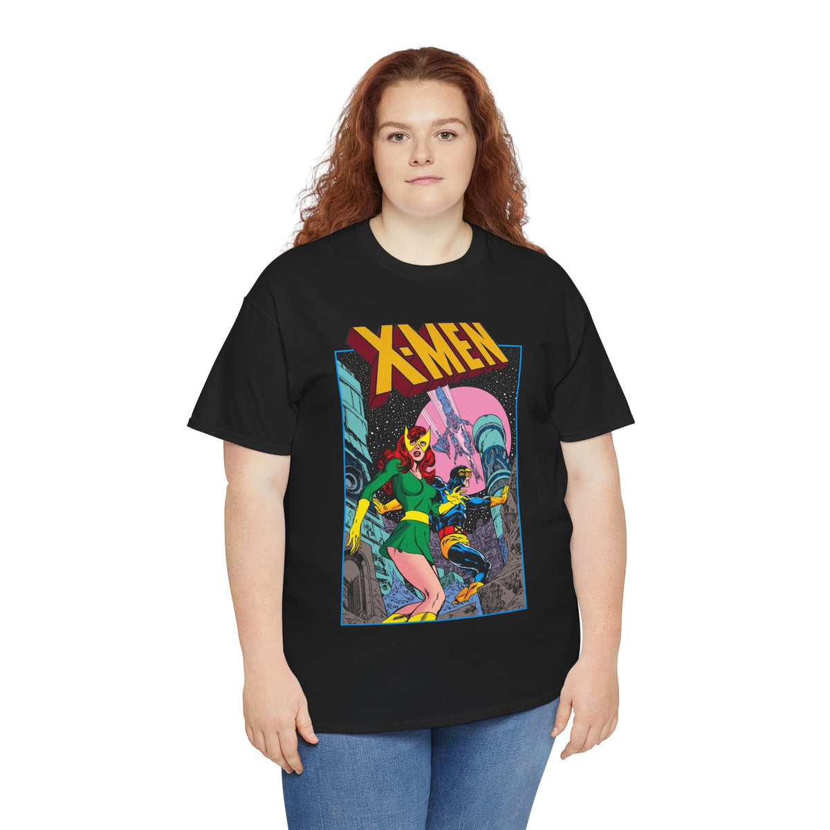 X-Men T-Shirt - John Byrne Art - Cyclops & Jean Grey - Dark Phoenix Saga - Marvel Comics