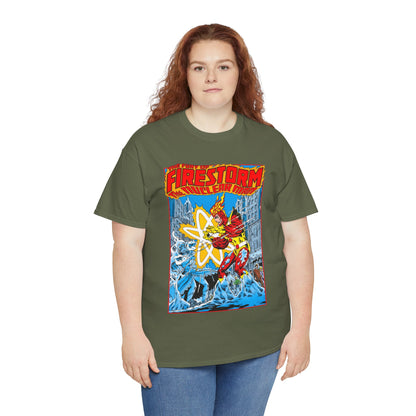 Fury of Firestorm T-Shirt - Pat Broderick Art - Vs Killer Frost - #3 Cover Art - DC Comics