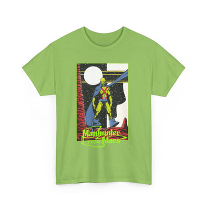 Martian Manhunter T-Shirt - George Perez Art - 1980s Justice League of America (JLA) Postcard Art - DC Comics