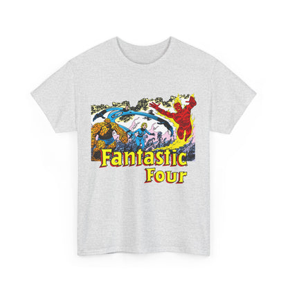 Fantastic Four T-Shirt - John Byrne Art - Reed Richards, Invisible Woman, Human Torch, The Thing - Marvel Comics