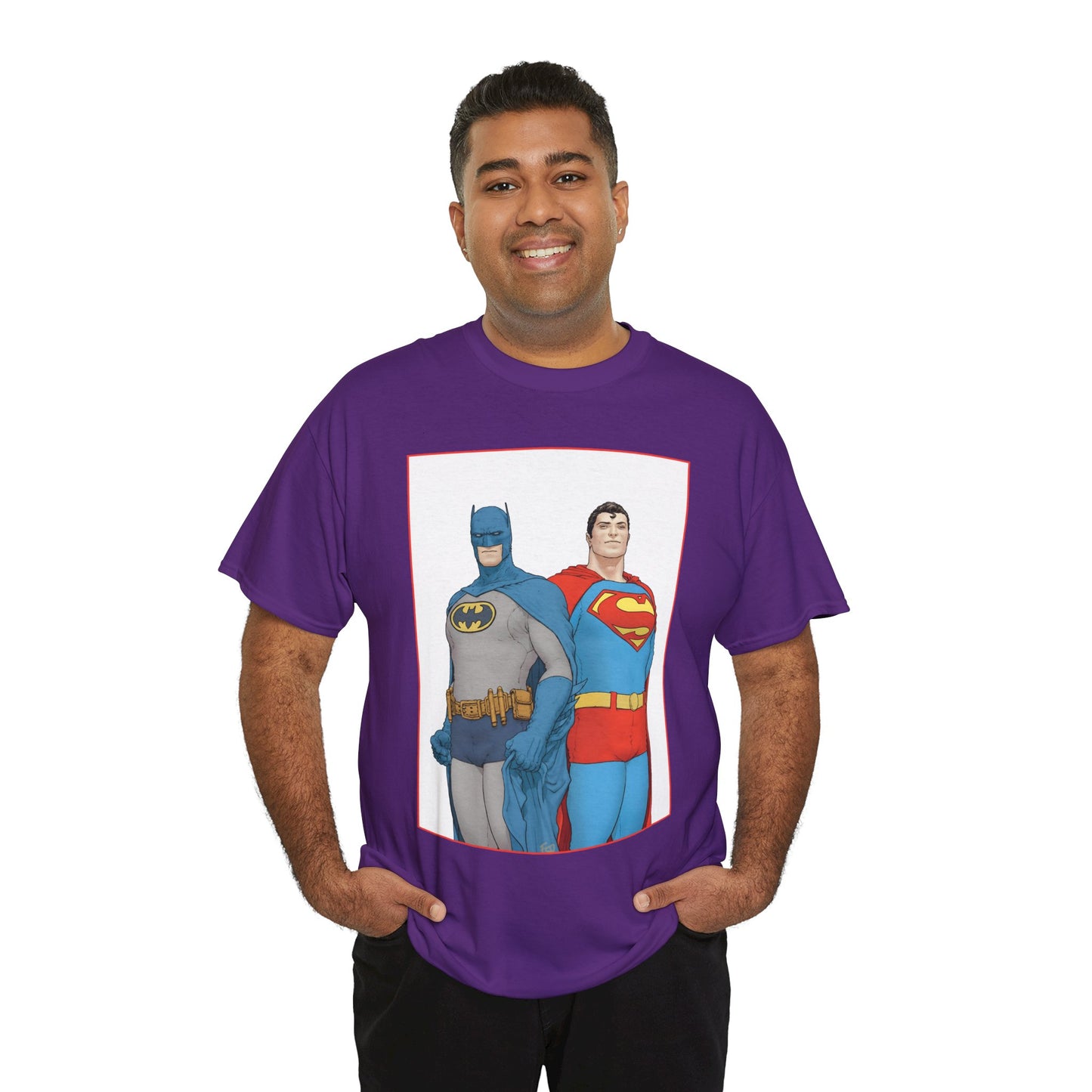 Superman & Batman T-Shirt - Frank Quitely Art - World's Finest Variant Cover Art - DC Comics