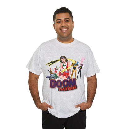 Doom Patrol T-Shirt - John Byrne Art - DC Comics Who's Who Art - Beast Boy, Robotman, Mento, Elasti-Girl, Negative Man, The Chief