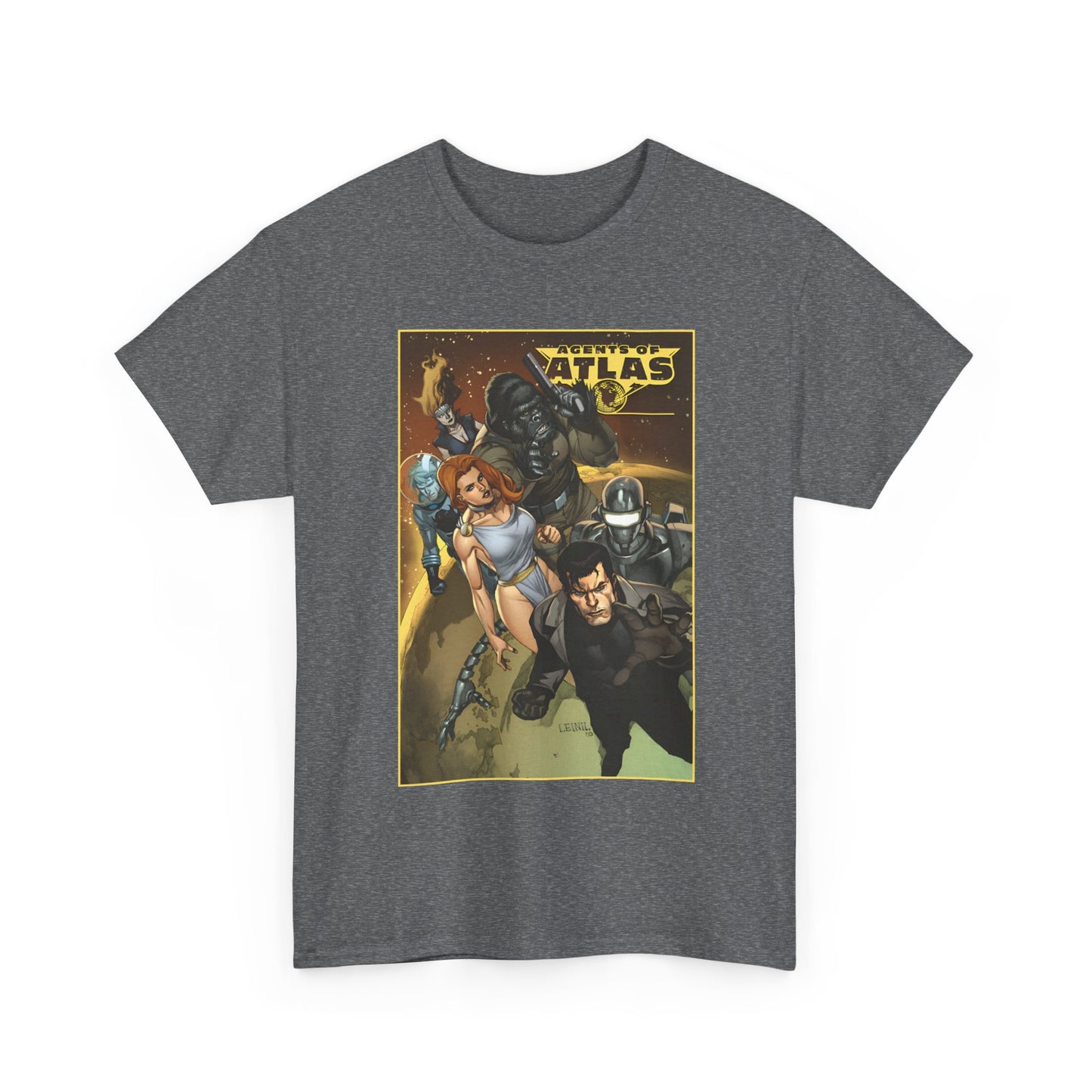 Agents of Atlas T-Shirt - FBI Agent Jimmy Woo, Marvel Boy, Venus, the Human Robot and Gorilla Man - Marvel Comics