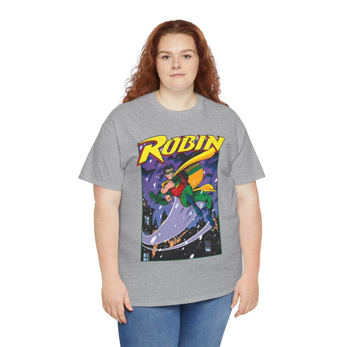 Robin T-Shirt - Tom Grummett Art - Tim Drake, Batman Family, Gotham City - DC Comics