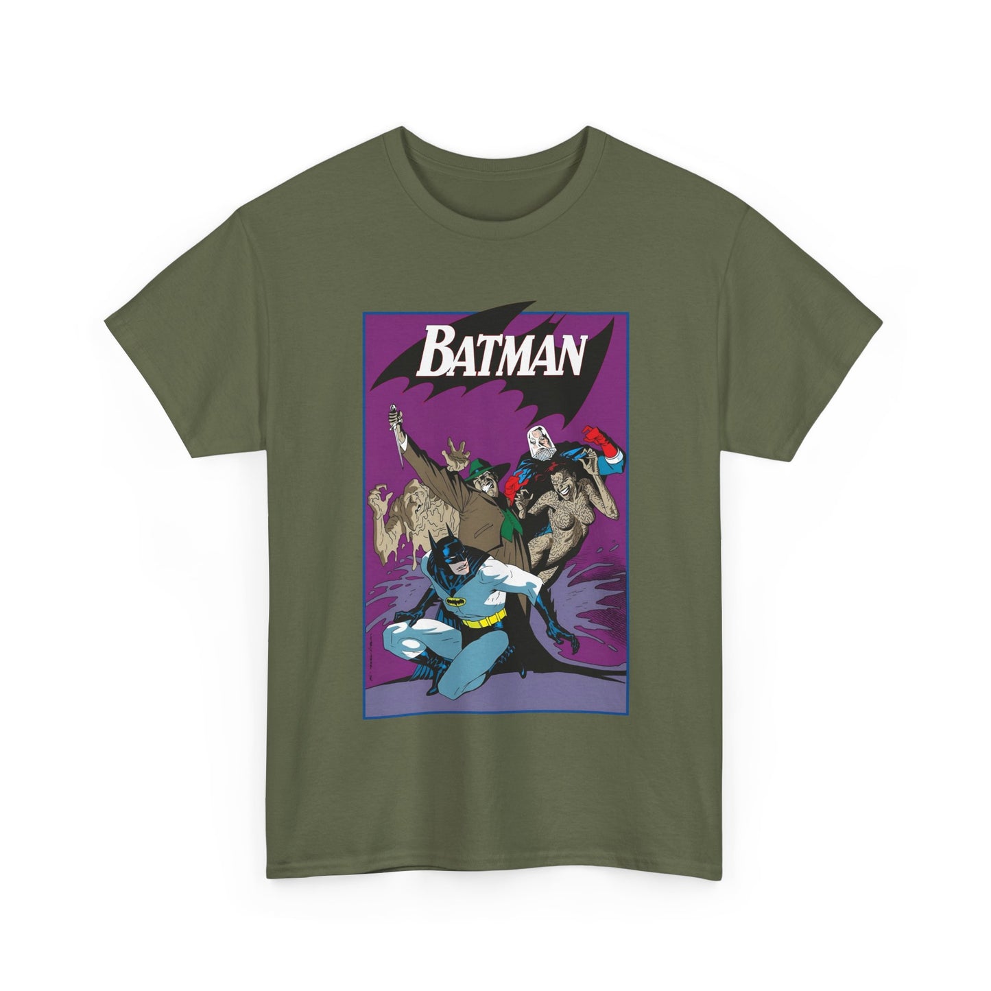 Batman & Clayface T-Shirt - Kevin Nowlan Art - Gotham, Bruce Wayne - DC Comics