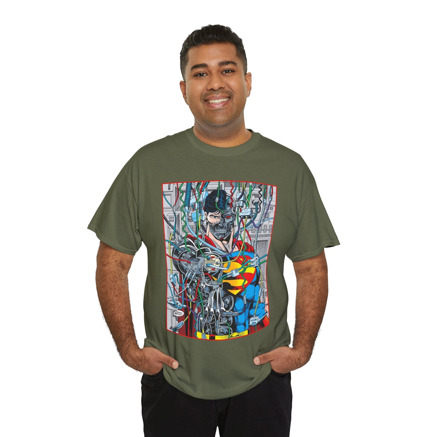 Cyborg Superman T-Shirt - DC Comics - Dan Jurgens Art - Reign of the Supermen - Popular 90s Story
