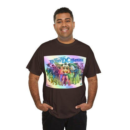 New History of the DC Universe T-Shirt - Wonder Woman, Wildcat, Black Canary, Sgt. Rock, Etrigan, Spectre, Jonah Hex - DC Comics