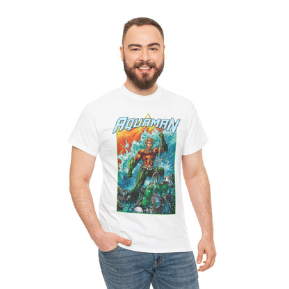 Aquaman T-Shirt - Jim Lee Art - DC New 52 - Arthur Curry, King of Atlantis - DC Comics