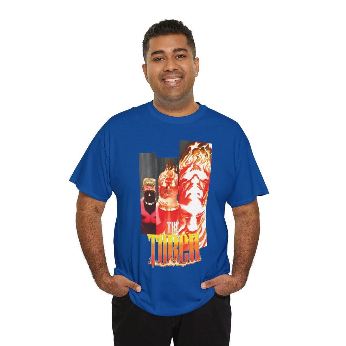 The Torch T-Shirt - Alex Ross Art - Jim Hammond - Golden Age Member of the Invaders - Marvel Comics
