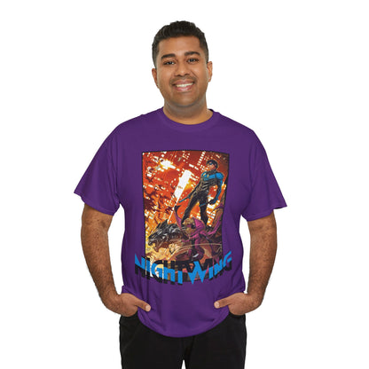 Nightwing & Spoiler T-Shirt - Jonboy Meyers Art - Gotham City & Bludhaven - DC Comics