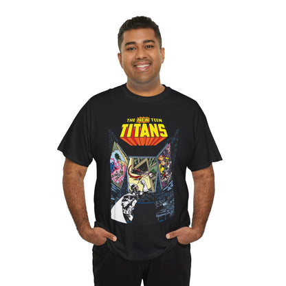 New Teen Titans T-Shirt - George Perez Art - Dr. Light, Titans Tower - DC Comics