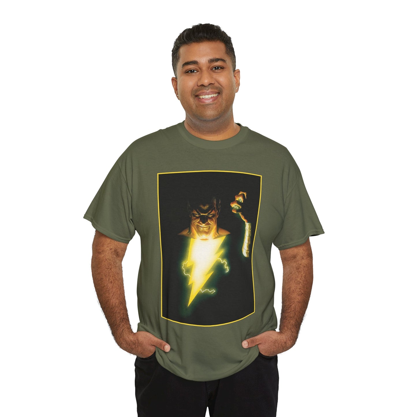 Black Adam T-Shirt - Alex Ross Art - JSA Cover Art - Shazam Family Foe - DC Comics