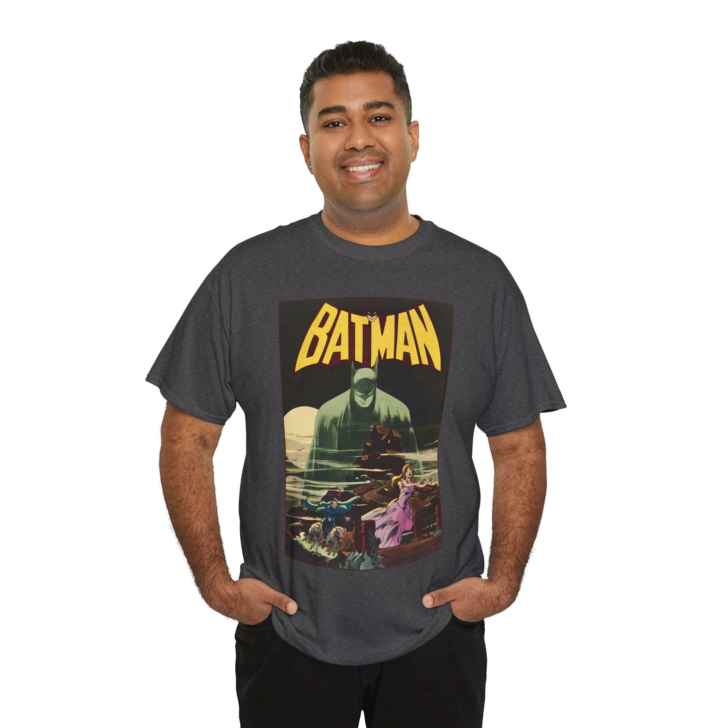 Batman T-Shirt - Neal Adams Art - #227 Cover - The Demon of Gothos Mansion! - DC Comics